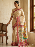 Shakti Sootra Madhubani Tussar Silk Saree