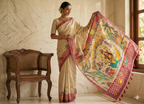 Shakti Sootra Madhubani Tussar Silk Saree