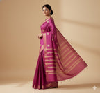 Padma Pink Pure Gheecha Silk Saree