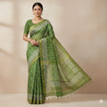 Harita Green Pure Gheecha Silk Saree