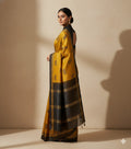 Haldi Kajal Gheecha Silk Saree
