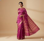 Padma Pink Pure Gheecha Silk Saree