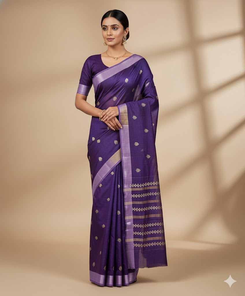 Maherangi Pure Gheecha Silk Saree