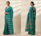 Samudrika Green Gheecha Silk Saree